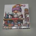 2 x Vintage Gnome Puzzles for Adults 1000 Pieces, Pretty Colorful Stitch Yarn Jigsaw Puzzles, Funny Challenging Knitting Sewing Machine Bear Puzzle