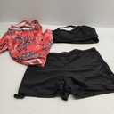 YONIQUE Women's Swimsuit Red/Black 18W