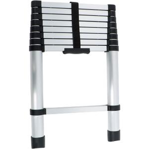 WFLNHB Extension Ladder 6.6ft Aluminum 330lbs, Non-Slip Pad One-Touch Retractable Compact Foldable Extension Ladders, Portable Multi-Purpose Suitable for RV or Outdoor Work, Home, Attic Use