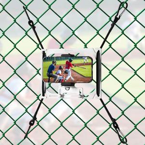 Selens Cell Phone Fence Mount Live Streaming Kit for iPhone,Mevo Camera,Phones and Gopro.Mounting Kit for Gamechanger to a Chain Link Fence for Recording Baseball,Softball and Tennis Games