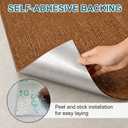 Peel and Stick Carpet Tiles 24x24 Inch, 20 Tiles Large Self Adhesive Carpet Squares, 4.5mm Thick Waterproof Stick On Floor Tiles for Basement, Classroom, Easy DIY Flooring, Brown
