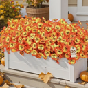 20 Bundles Artificial Fall Flowers for Outdoors Decoration