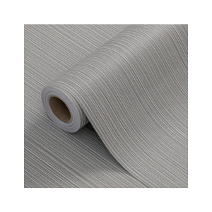 24"x394" Brown Grey Grasscloth Wallpaper Peel and Stick Faux Linen Textured Upgraded Thick Self-Adhesive Waterproof Neutral Contact Paper Seamless Vinyl Embossed Wallpaper