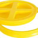 Gamma2 Gamma Seal Lid for Utility Buckets - Fits 3.5, 5, 6 & 7 gallon buckets, Yellow, Made in USA