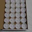 Homemory 24-Pack Flameless LED Tea Lights Candles Battery Operated, 200+Hour Fake Electric Candles TeaLights for Votive, Aniversary, Wedding Centerpiece Table Decor, Funeral, Halloween, Christmas (Bright Amber Glow  White Body)