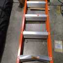Louisville Ladder FH1010 Fiberglass Shelf Ladder, 10 Feet, 300 Pound Duty Rating