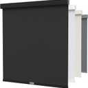 MYshade Cordless Blackout Roller Shades for Windows with Valance, Thermal Insulated UV Blocking Fabric, Cordless Window Blinds for Bedroom & Living Room, Easy Install, 35" W x 72" H, Black