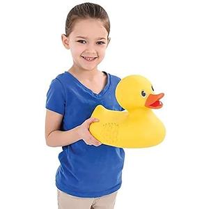 The Dreidel Company Jumbo Rubber Ducky 10.5" Inches Classic Large Rubber Duck for Fun-Filled Baths (Single)