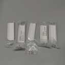 Satanga Edge Finger Pull for cabinets Kitchen Concealed Drawer pulls Aluminum Flat Hidden Back Mount Door Handle for Home 5 Pack Modern White 5 Inch Overall Length Easy Installation (3-3/4" Hole Center 5" Overall Length)