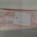 Retro Wireless Keyboard with Round Keycaps, 2.4GHz Full-Size USB Cute Wireless Keyboard Mouse for Computer, Desktop, Laptop and Computer (Pink-Colorful)