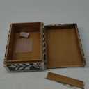 collectiblesBuy Vintage Style Bone Inlay Storage Box  Handmade Rectangular Floral Jewelry Organizer | Decorative Keepsake Box for Home & Dressing Table Dcor