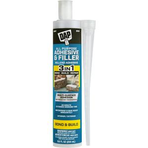 DAP All Purpose Adhesive and Filler, Gray, 8.6 Oz (7079828000)