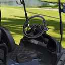 Universal EZGO Steering Wheel with Black Aluminum Frame Golf Cart Steering Wheel for Yamaha Club Car DS and Precedent Tempo, RXV & TXT