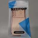 NITITOP Compatible with Samsung Galaxy A14 4G/5G Case Cute Luxury Women Girls Men with Love Heart Electroplated Pattern Curly Wave Frame Raised Camera Shockproof Protection Cover-Pink