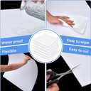 Frienda 6 Pcs 2ft X 2ft Drop Ceiling Tiles PVC Smooth Ceiling Panel Easy Drop in Installation for Waterproof Washable and Fire Rated to Prevent Breakage (White)