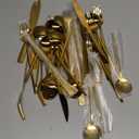 Astercook Silverware Set 48-Piece Gold Flatware Set with Steak Knives Food-Grade Stainless Steel Cutlery Set for 8 Mirror Polished Utensils Set for Home Kitchen Restaurant Valentine's Gift