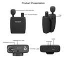 Hearing Amplifier with Directional Microphone, Rechargeable Personal Sound Amplifier, Easy Control, 3.5mm Headphone Compatible, Portable Listening