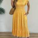 Casual Summer Maxi Dresses for Women (L)