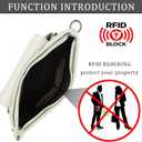 Anti Theft Crossbody Bags for Women, Travel Purses with Adjustable Strap Leather Shoulder Bag Handbag