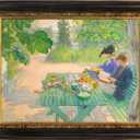 12x16 Frame for Vintage Canvas Oil Paintings, Black and Gold Wood Ornate Frame for Pictures Art Lover Memorial Housewarming Birthday Wedding Grandparents Teacher Gift No Cover & Back