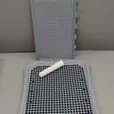 Pee Pad Holder, Indoor Potty Tray for Puppy and Small Size Dog with Pee Wall, Non-Skid Feet, 20 * 15.4 * 1.4 inch (Large)