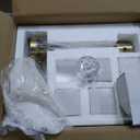 Crystop Gold dining room lighting fixtures over table, 6 Lights Mid Century Modern Brass Sputnik Chandeliers Ceiling Light, Sputnik Light Fixture Dining Room Chandelier D17.7 x H16.9