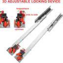 6 Pair of 20 Inch Undermount Soft Close Drawer Slides 100LB Load Capacity Full Extension Concealed Drawer Rails with 3D Locking Device