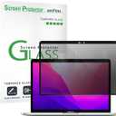 amFilm Designed for MacBook Pro 13 Inch(20162022, M1/M2) /MacBook Air 13 Inch(20182021, M1) Privacy Glass Screen Protector [Zero Bubbles][9H Hardness][ AntiScratch][ Antifingerprint]