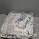 Summer Coastal Comforter Set Beach Blue Shells Printed Pattern Quilt Bedding Set with 2 Pillow Case for Bedroom Dormroom All Season Queen 104x90inches