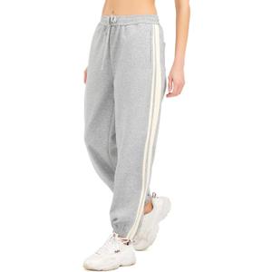 Sweatpants Women with Pockets,Lightweight Jogger Pants for Women, 60% Cotton Comfy Baggy Sweatpants (Large, Grey)
