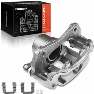 A-Premium Front Right Disc Brake Caliper Assembly with Bracket Compatible with Select Hyundai and Kia Models - Elantra 2009-2012, Forte/Forte Koup 2010-2013, Forte5, L4 2.0L