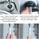 Drinking Water Faucet,Easy to Install Sink Water RO Faucet,Lead-Free Reverse Osmosis Faucets for Kitchen Bar Sink,Brushed Nickel SUS304 Stainless Steel
