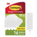 Command 10 lb Medium Picture Hanging Strips 16 Pairs (32 Command Strips), Damage Free Hanging Picture Hangers, No Tools Great for Home Decor, White Adhesive