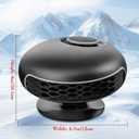 Car Heater 12V Dual Heat & Cool, 150W Portable Car Heater Fan with 360 Rotatable Base, Quick Defrosting & Demisting for Windshield, Universal for Truck/SUV/Car