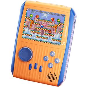 Portable Handheld Games Retro Mini Video GamesHandheld Game Console with 666 Classical FC Game 3.0" Color ScreenBirthday for Boys Girls and Adults (S1-Orange)