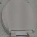 KOHLER 4636-RL-0 Cachet ReadyLatch Elongated Toilet Seat, Quiet-Close Lid, Contoured Seat, Grip-Tight Bumpers and Installation Hardware, White, 18.04"L x 14.18"W