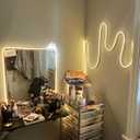Vanity Lights for Mirror, Hollywood Style Makeup Lights with Dimmer and Power Supply, Waterproof, 16.ft/5M 600 Warm White LEDs Makeup Vanity for Bathroom (Mirror Not Included)