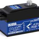 INJORA RC Digital Servo 14kg Low Profile Servo Metal Digital Core High Torque Servo for 1/10 1/12 RC Vehicles On-Road Touring Drift Car Helicopter Model