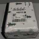 RUVANTI Flannel Sheets Twin Size - 100% Cotton Double Brushed Twin Sheets Set, Deep Pockets 16 Inches, All Seasons Breathable & Extra Soft Bed Sheets, Warm & Cozy, 3 Piece, Berry & Pine