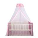 Breathable Crib Netting Bed Curtains Canopy for Kids Mosquito Net Bedroom Decor (Pink, Mosquito net)