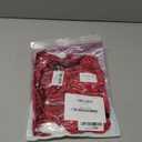 RSLOVE Christmas Lingerie for Women - Sexy Santa Velvet Dress Babydoll Chemise Claus Costumes with Choker Belt, Size M