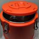 Insulated Soup Container with Spoon 5 Gallon, 21QT Portable Commercial Cold Hot Box Food Warmer for Catering, Stainless Steel Insulated Soup Transport Carrier for Restaurant Canteen Home Party