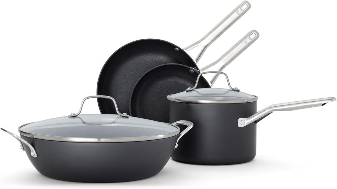 Calphalon Hard-Anodized Nonstick 6-Piece Cookware Set Calphalon Hard-Anodized Nonstick 6-Piece Cookware Set
