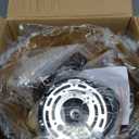 9.84" Modern Industrial Black Pendant Lights Farmhouse Dome Black Gold Pendant Lighting Fixture Vintage Golden Pendant Light for Kitchen, Dining Room, Bedroom, Hallway, Living Room, Set of 3