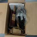 End Tables Living Room Set of 2,Cherry End Table with Charging Station,Side Table, Nightstand for Bedroom, 3 Tier End Table with Storage Shelf for Living Room(Cherry)