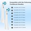 10 Pcs IO Replacement Brush Heads Compatible with Oral B IO 2/3/4/5/6/7/8/9/10/Deep Clean Series Electric Toothbrushes, Toothbrush Heads Compatible with Oral B IO (Black/White)