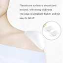 LUNNTE Silicone Shoulder Pads for Womens Clothing, Anti-Slip Shoulder Push-Up Pads Invisible Breathable Enhancer Reusable, 3 Pairs (Transparent)
