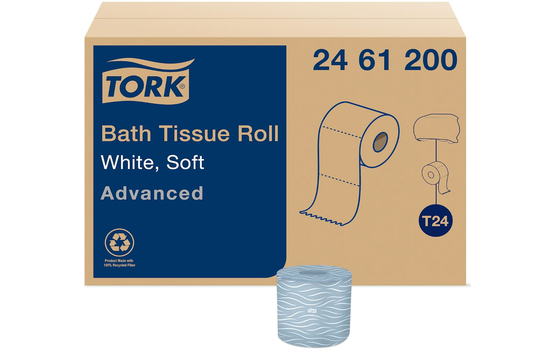 Tork Advanced Toilet Paper Roll, 80 rolls x 500 sheets, 2461200