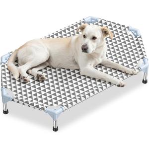 Kuntrust Elevated Outdoor Dog Bed (6 Sided Medium, Triangle)