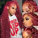 99J Burgundy Lace Front Wigs Human Hair3147